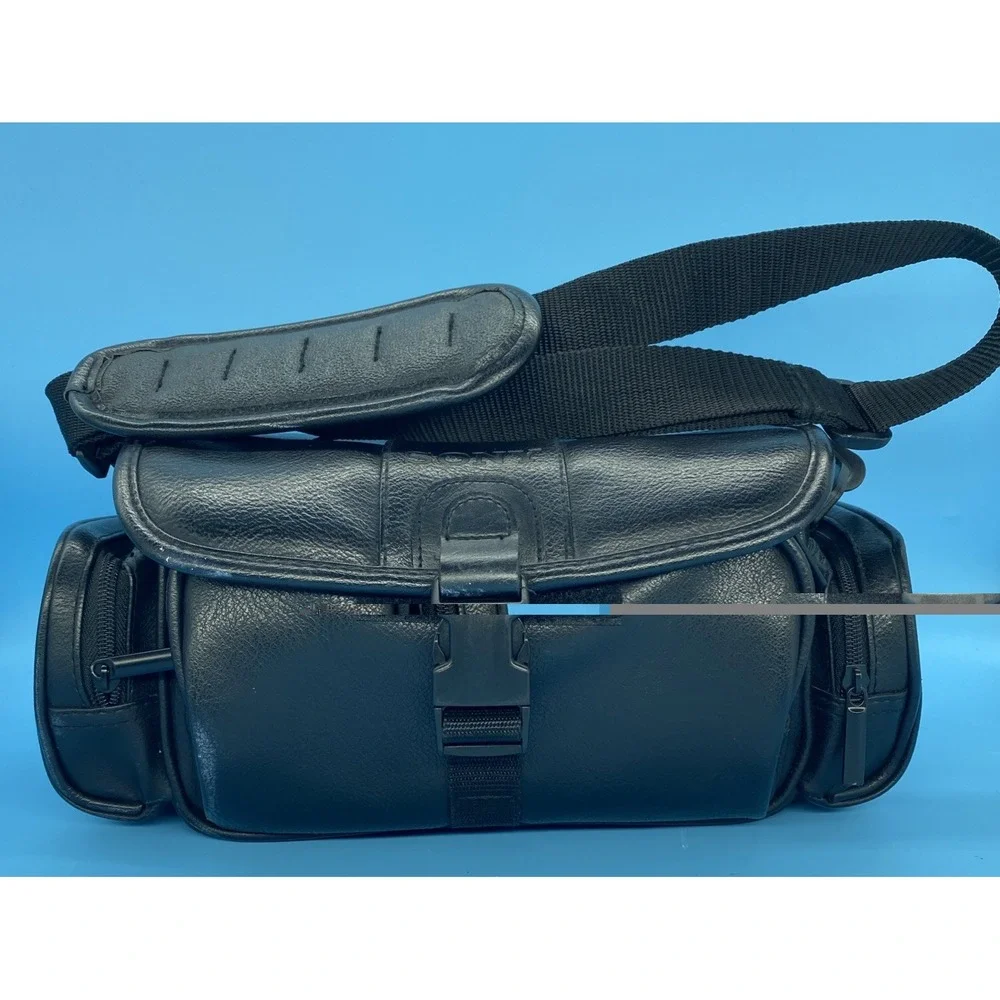 Sony LCS-VA3 Deluxe Soft Faux Leather Carrying Case For Camera & Camcorder